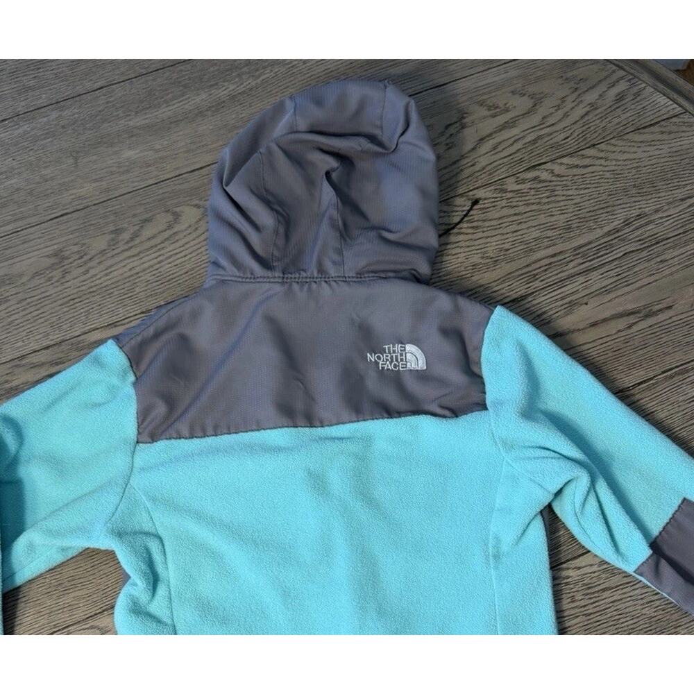 The North Face Kids Denali Large Light Green Fleece Jacket - Picture 7 of 7